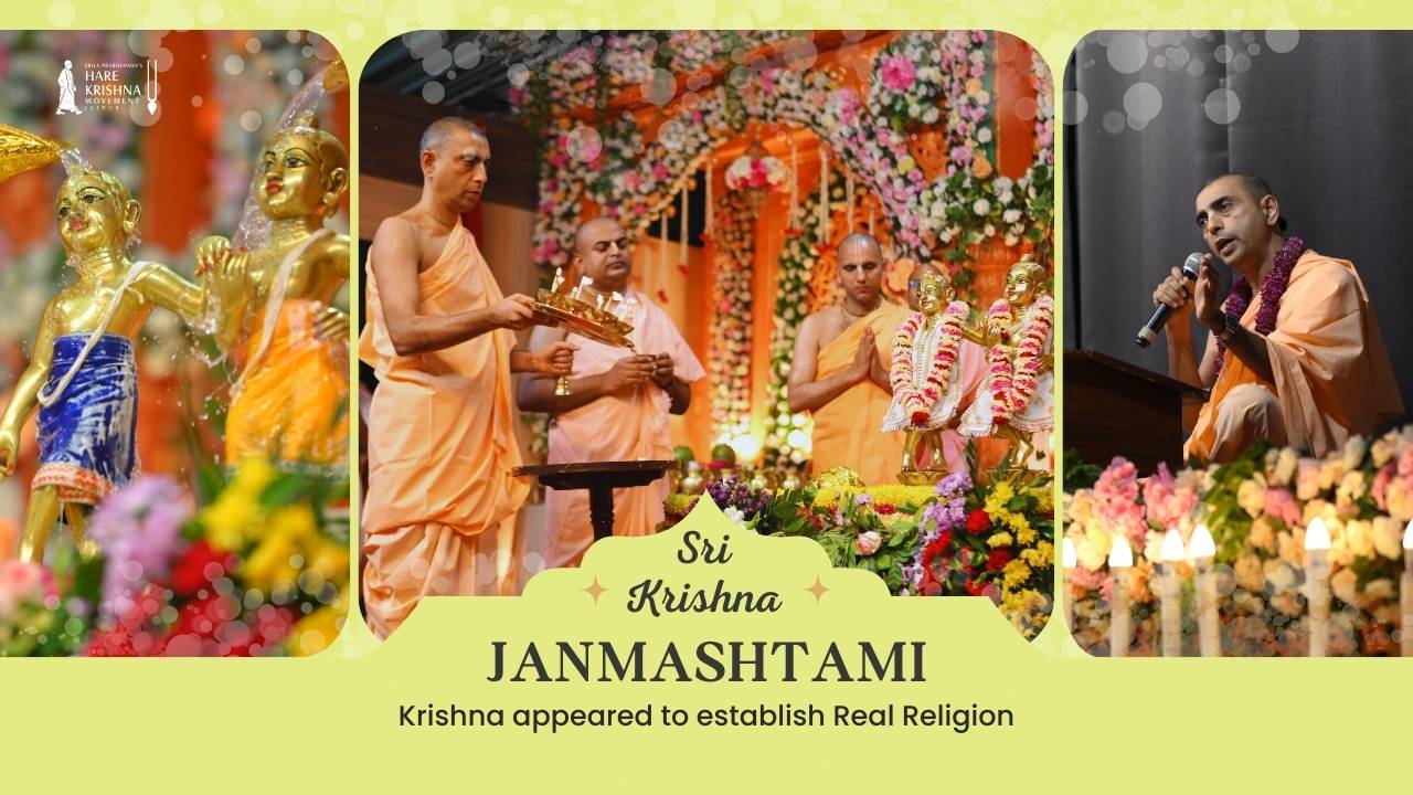 Grand Celebrations of Sri Krishna Janmashtami at Hare Krishna Movement Jaipur